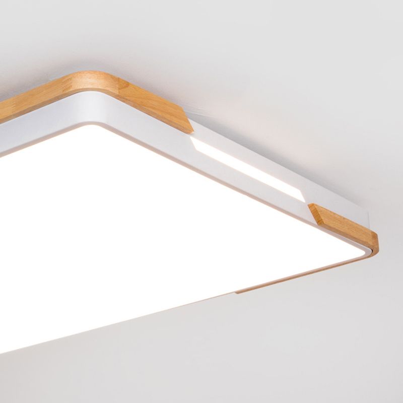 Nordische stilvolle rechteckige Unterputzleuchte aus Acryl mit LED-Deckenleuchte für Balkonhotels