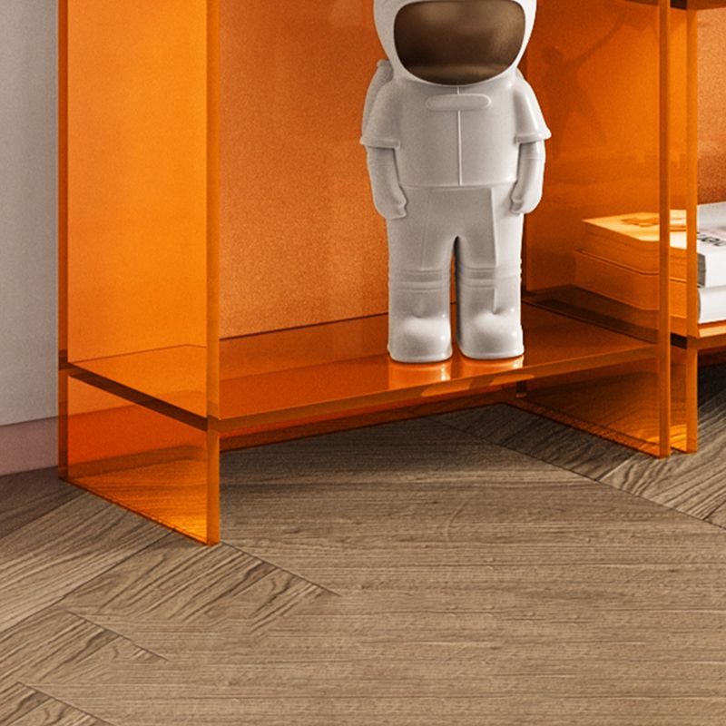 Modern Closed Back Standard Bookshelf Acrylic Bookcase for Study Room