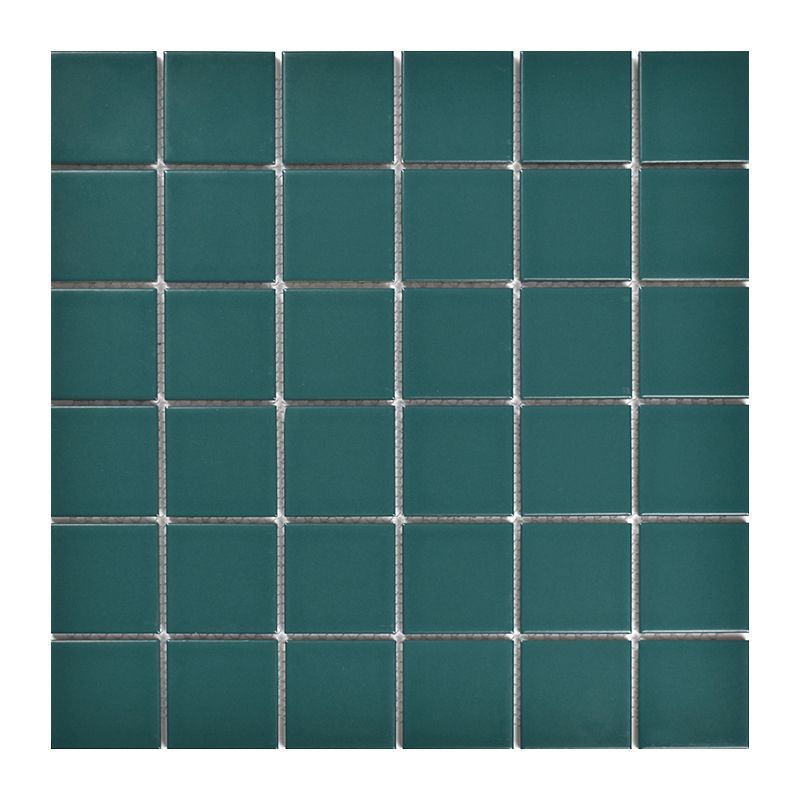 Square Mosaic Peel & Stick Tile in Green Water Resistant Mosaic Tile