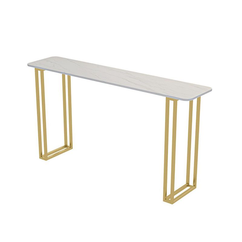 Glam Style Bar Table Set 1/4/7 Pieces Stone Rectangle Counter Table Set for Dining Room