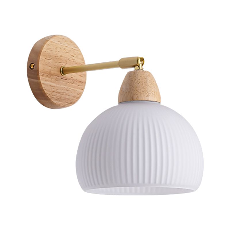 Contemporary Wall Light Fixture Simple Wooden Wall Light Sconce for Bedroom