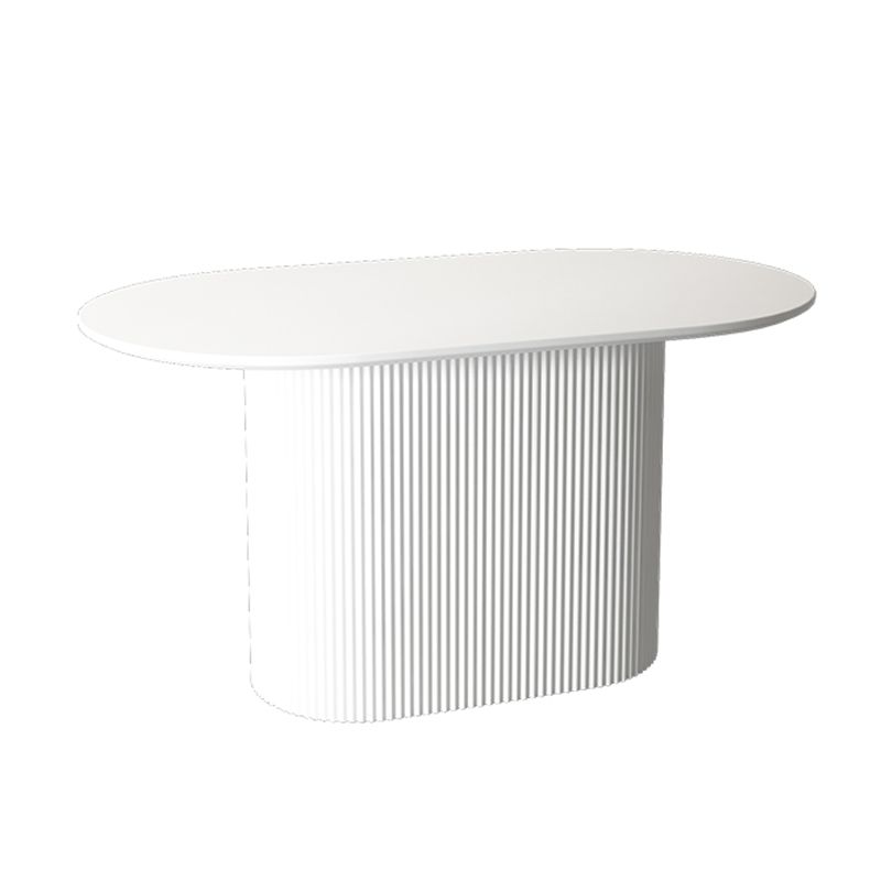 Muebles con base de pedestal, colección de comedor ovalada de estilo sencillo para el hogar