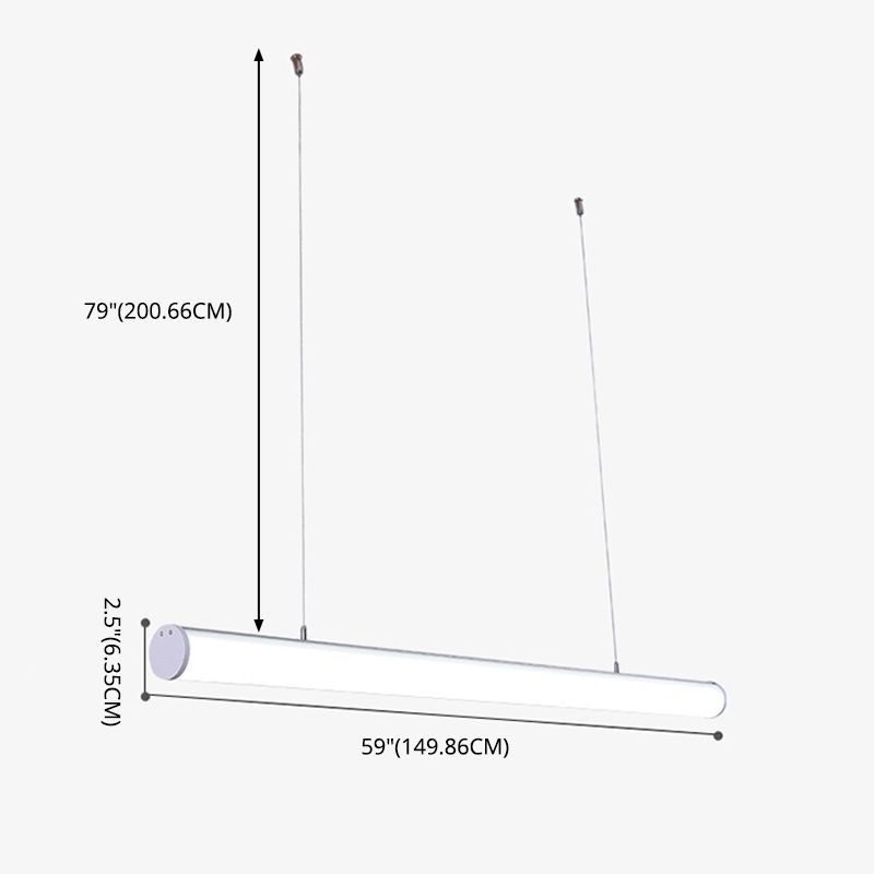 Cilindriche Luci a ciondolo di grande cucina di grandi dimensioni Metallic Modern Isola Lampade per ufficio