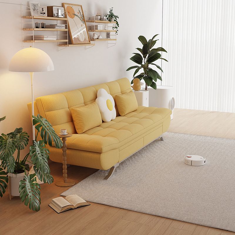 21" Wide Glam Sleeper Sofa Pillow Included Storage Sleeper Sofa