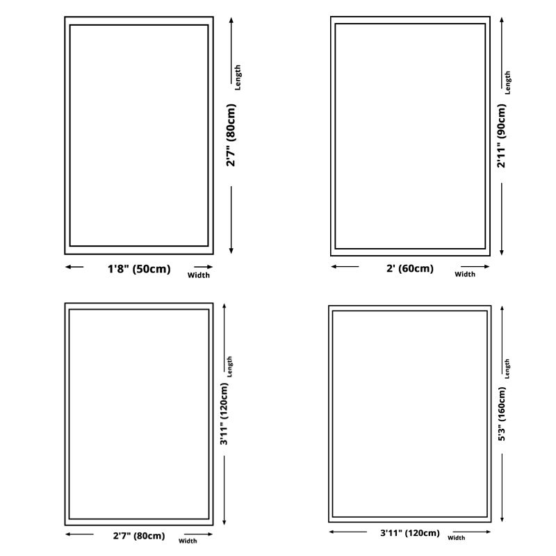 Contemporary Simplicity Rectangle Rug Trendy Geometric Printed Indoor Rug Polyester Non-Slip Backing Carpet for Living Room