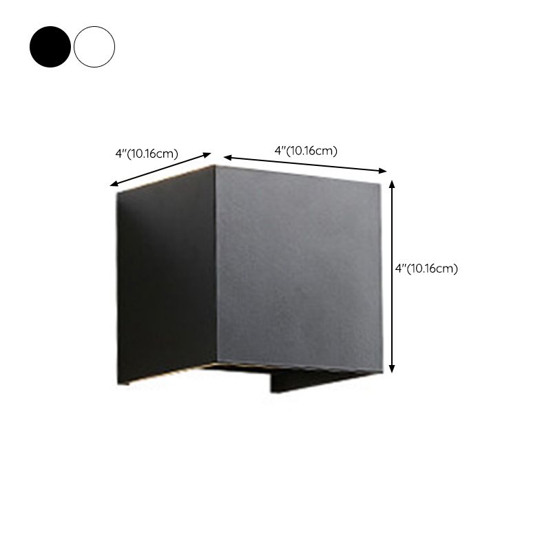 Modernism White/Black 2-Light Wall Mounted Sconce Shaded LED Wall Light