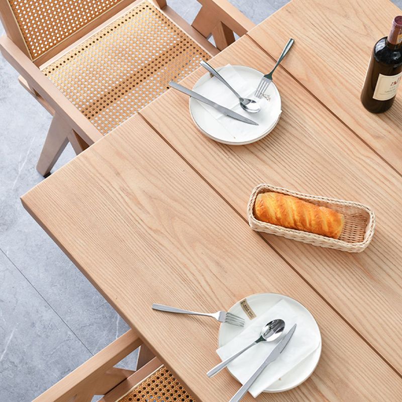 Modern 1/2/4/5/6 Pieces Dining Set with Solid Wood Dining Table and Chairs Furniture