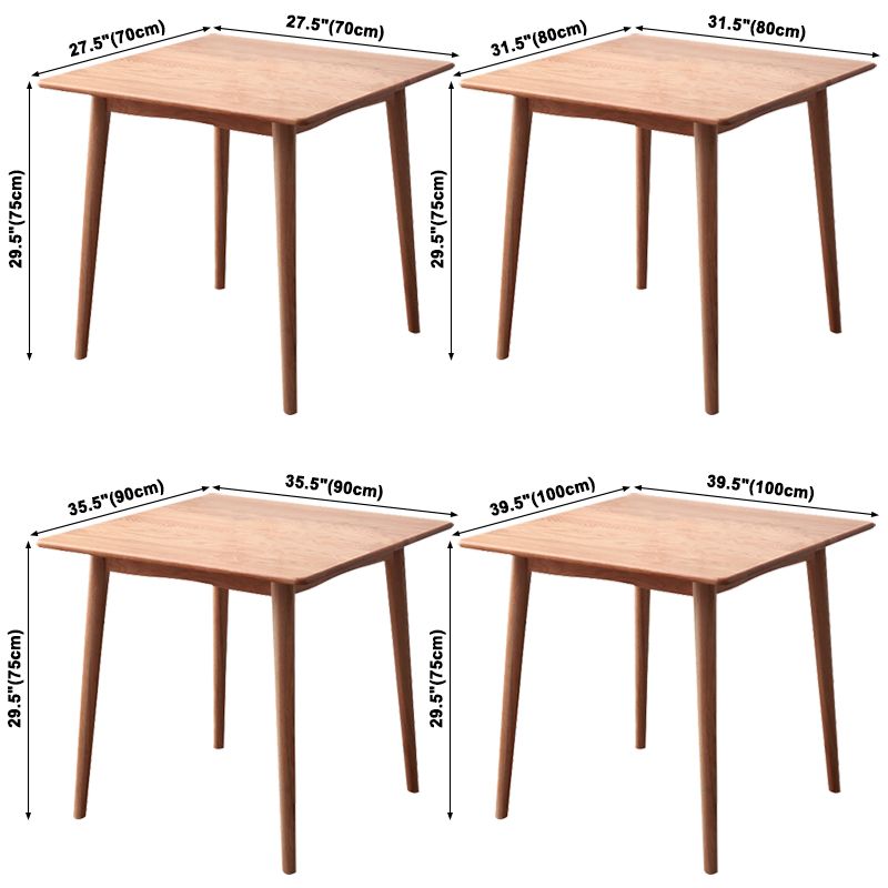 Contemporary Style 4-foot Furniture Solid Wood Dining Table Rectangle for Home