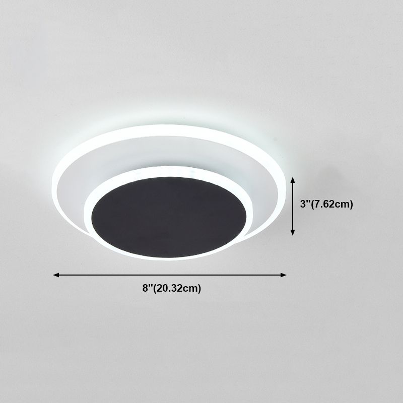 Contemporary Flush Mount Ceiling Lighting Fixture LED Ceiling Light for Bedroom