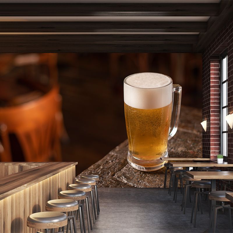 Beer Wine Mural Wallpaper Special Bar Shop Decorative, Custom Size Available