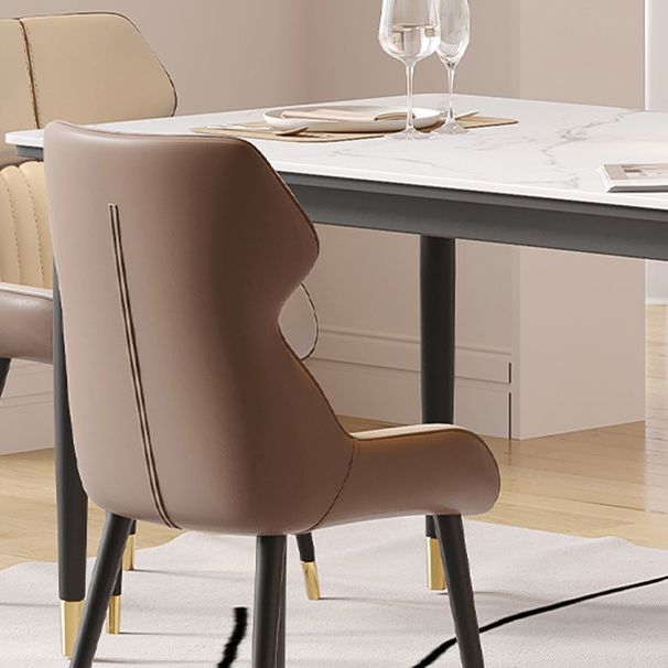 Nordic 1/4/5/7 Pieces Dining Set Rectangle Stone Dining Table for Dining Room Kitchen