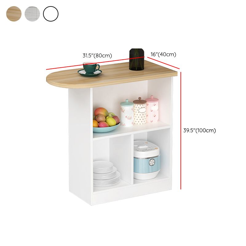 Wood Bar Table Modern Dining Table for Kitchen Living Room Coffee Room