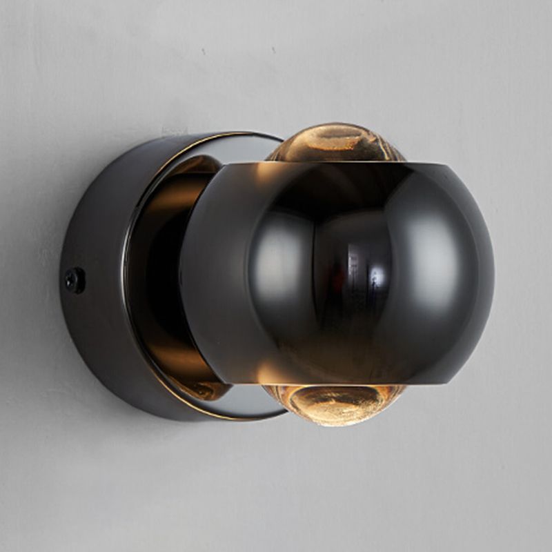 Modernism Wall Sconce Spherical Sconce Lighting with Metal for Bedroom