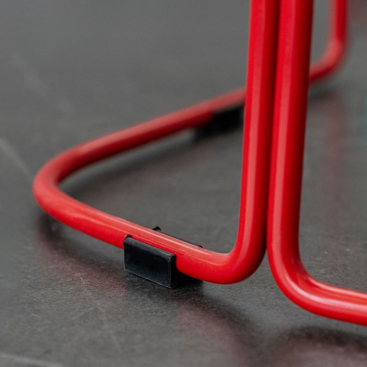 PP-Eimer-Thekenhocker für Zuhause, modernes Design, armlose Hocker mit Metallsockel
