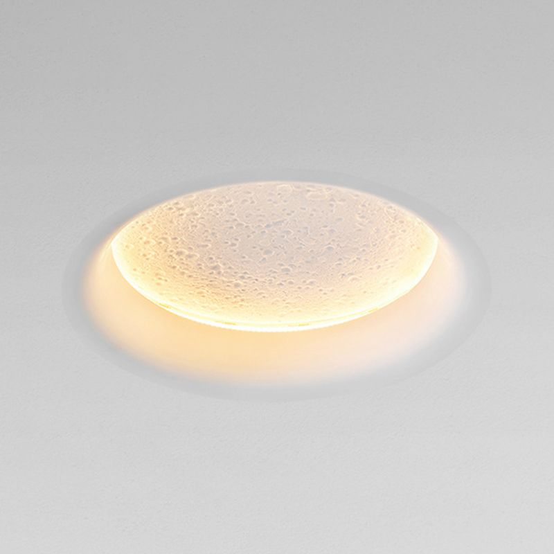 Modern Creative Style Wall Sconce Moon LED Wall Mount Light in White