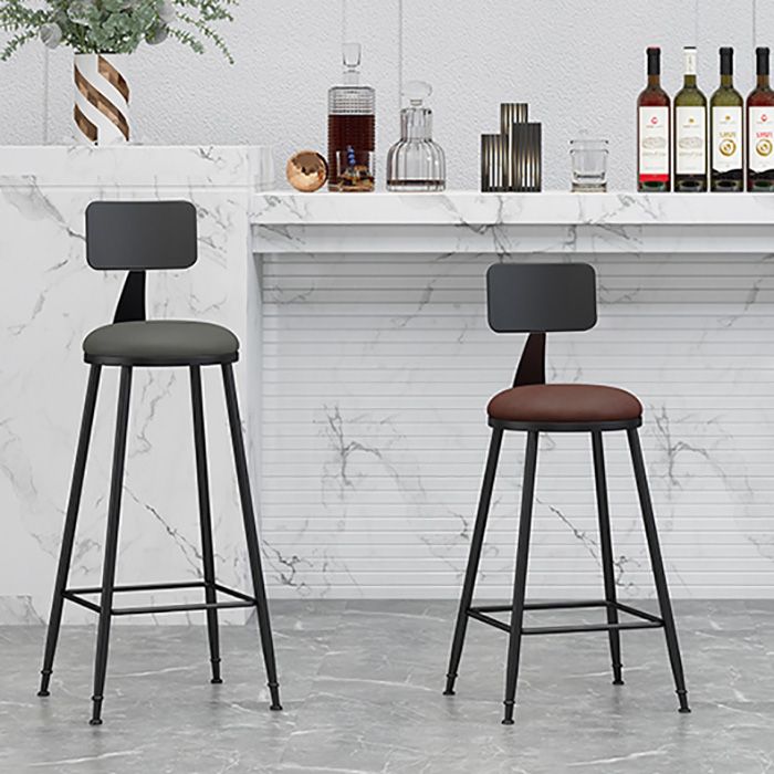 Industrial Style Bar-stool Metal Legs Counter Stool for Kitchen Bar