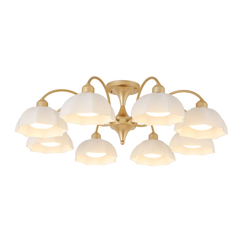 Modern Simple Iron Ceiling Light Dome Shape Ceiling Lamp for Bedroom