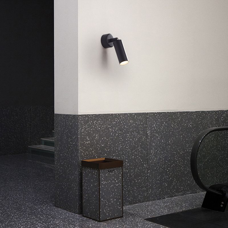 Metal Half Cylinder Reading Wall Lighting Modern Style 1-Light Wall Mounted Light Fixture