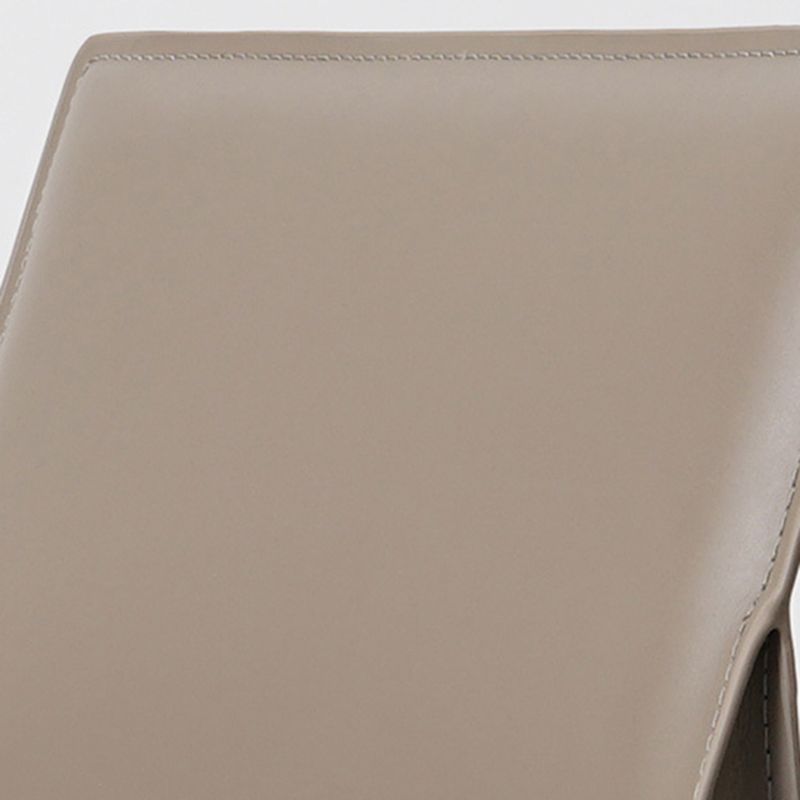 Metal Modern Dining Chair with Solid Back Matte Finish Indoor Side Chair