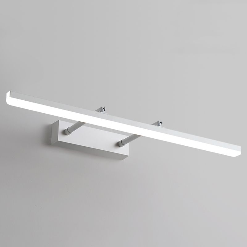 Strip Bathroom Sconce Light Fixture Metal LED Contemporary Wall Mount Light Fixture