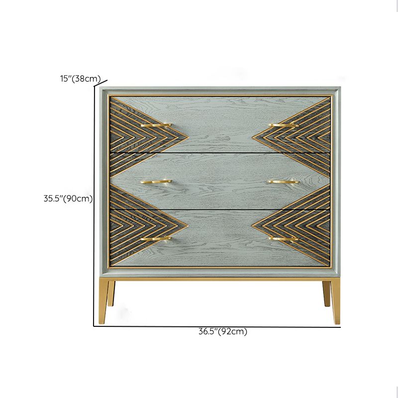 Wooden Storage Chest Dresser Contemporary Glam Dresser for Home