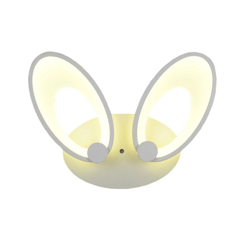 Finition blanche Ellipse Sronce Contemporain LED acrylique Mur Mound Light Ayémorrat en lumière chaude / blanche pour le coin