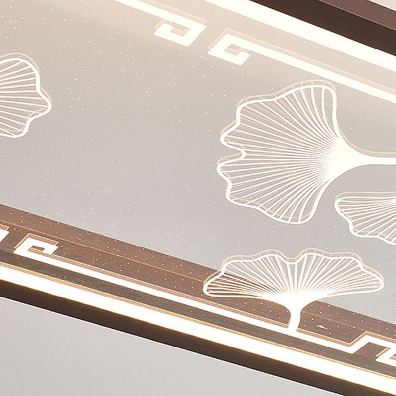 Brown Aluminum Hanging Pendant Lights Contemporary Hanging Lamps for Tea House