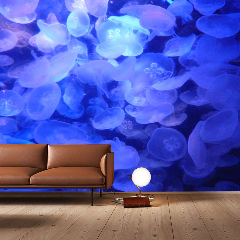 Simple Sea Creatures Mural for Dining Room, Personalized Size Available