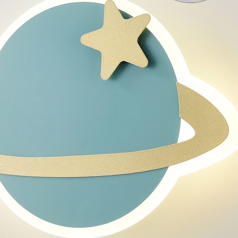 Wall Sconce Lighting Modern LED Metal Wall Mounted Light for Kids Bedroom