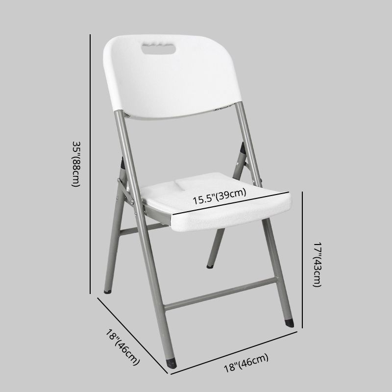 Moderne binnen-outdoor metalen stoel Home Armless Open Back Dining zijstoel