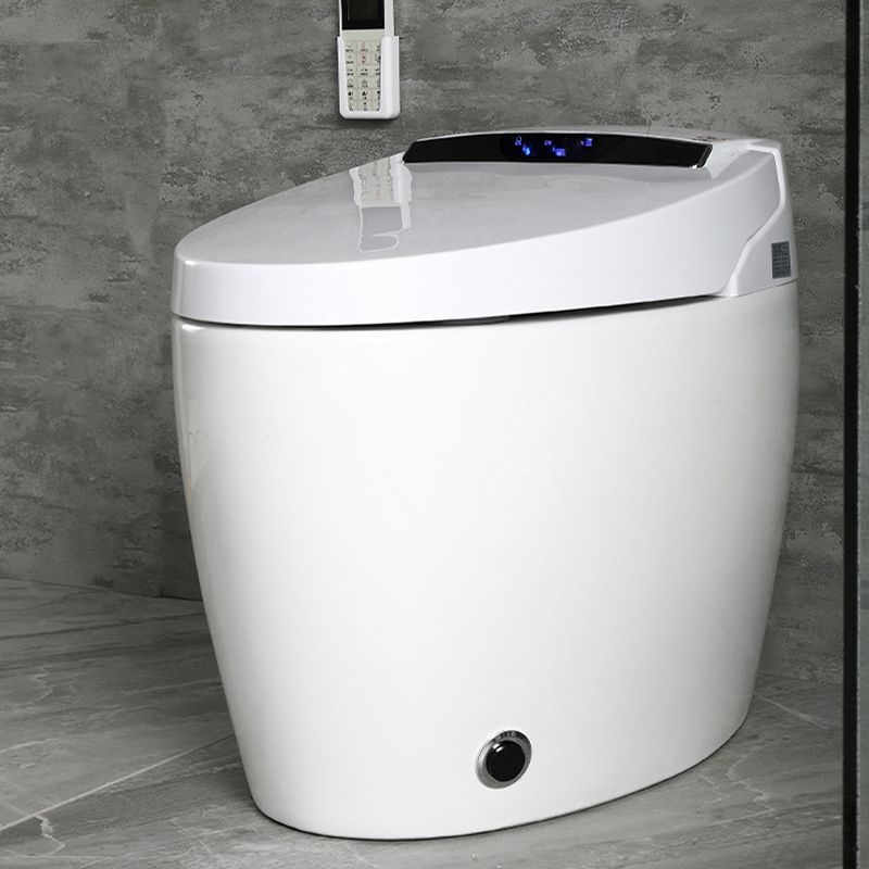 Modern Concealed Tank Toilet Bowl Skirted ABS Floor Mount Flush Toilet with Seat