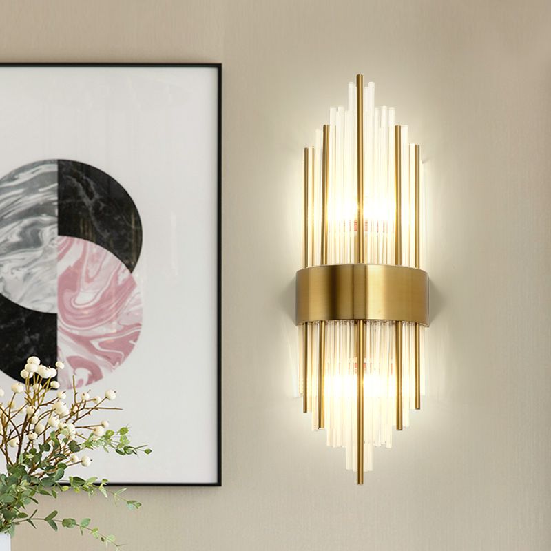 Crystal Wall Lamp Postmodern Sconce Light Fixture for Living Room Bedroom