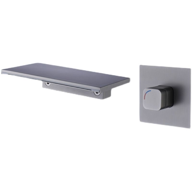 Waterfall Spout Tub Faucet Trim Metal Knob Handle Bathtub Faucet