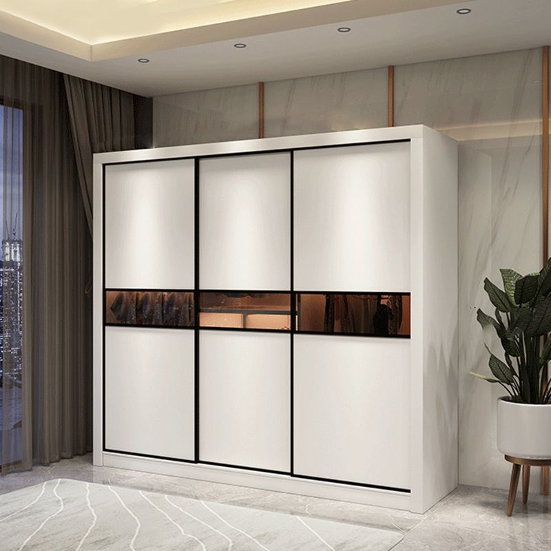 Contemporary Wardrobe Armoire Wooden Wardrobe Cabinet with Shelves