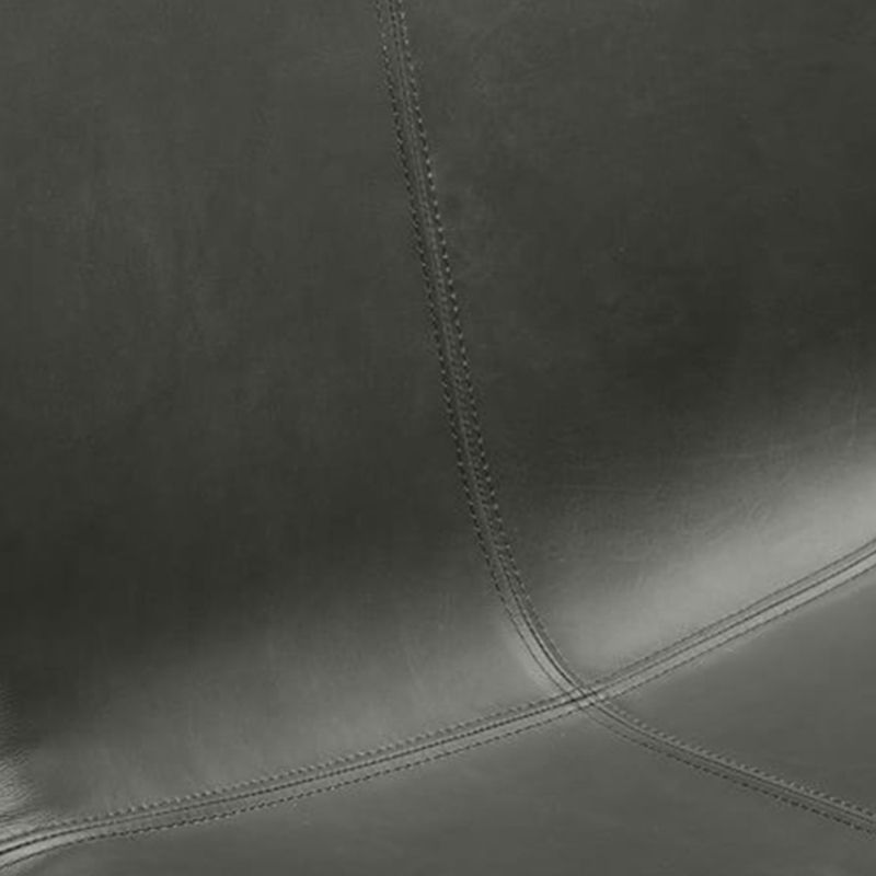 Industrial 24.4"Wide Faux Leather Fixed Back Metal Base Armless Chair