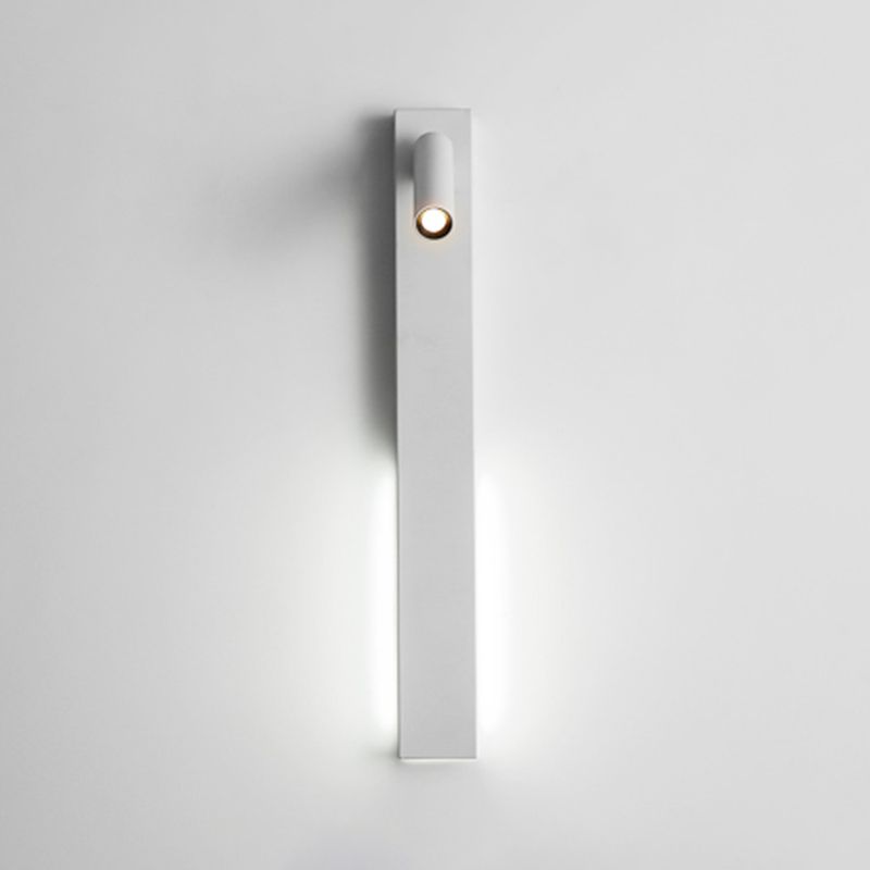 Metal Square Shape Wall Mount Lighting Modern 2-Lights Wall Mounted Light Fixture in White