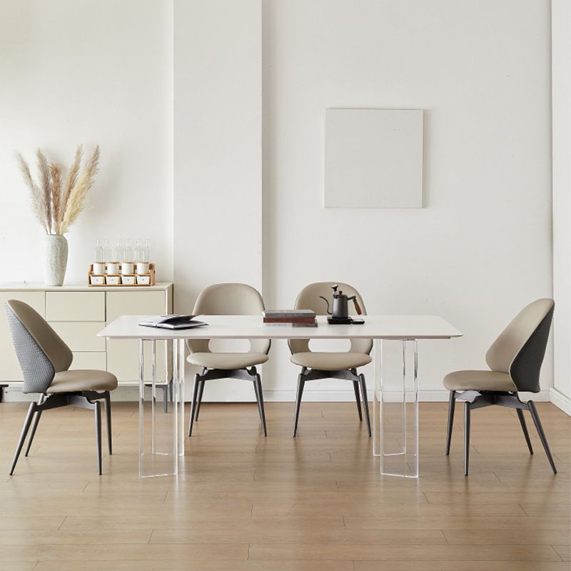 Contemporary Sintered Stone Dining Round Table Set 1/4/5 Pieces Dining Set