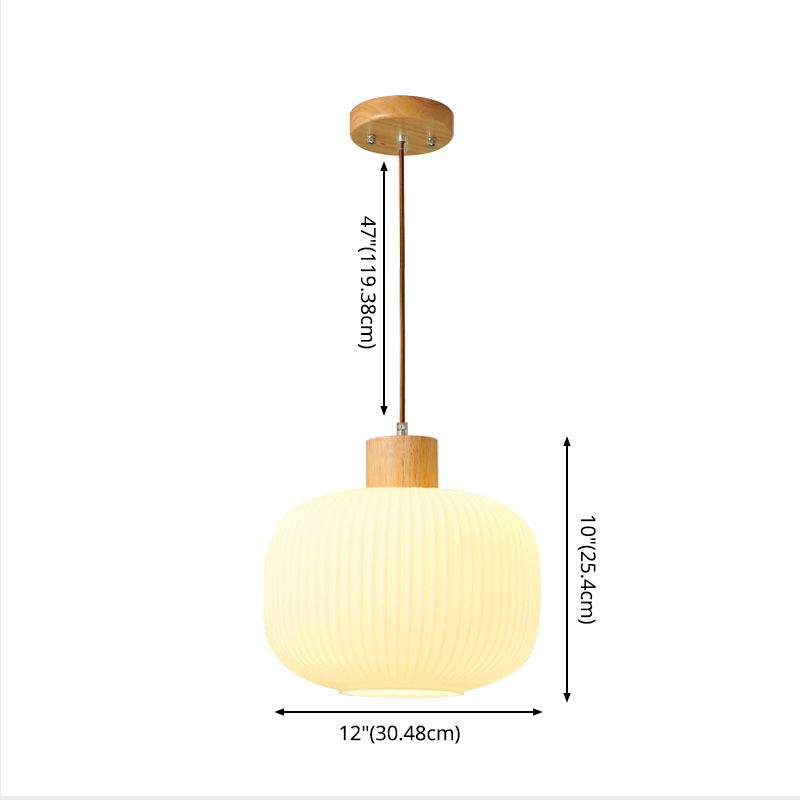 Hanging Light Fixture Modern 1-Light Suspension Pendant Lamp with Glass Shade for Restaurant