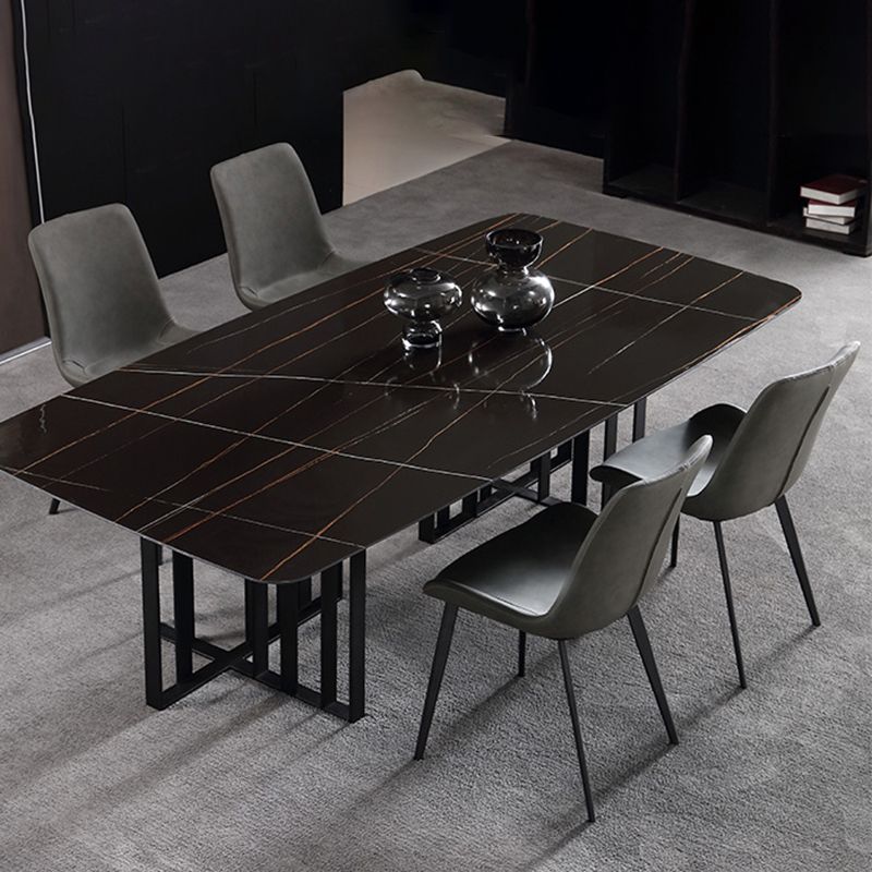 Sillas de comedor de estilo moderno, sillas laterales sin brazos con patas de metal para cocina