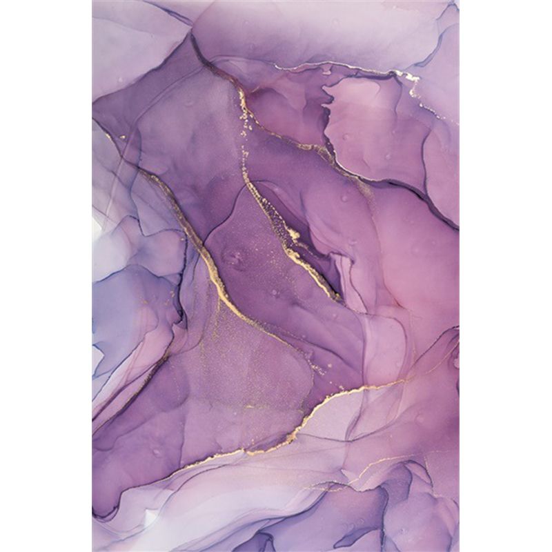 Fancy Watercolor Abstract Rug Multi-Color Modern Carpet Polyester Stain Resistant Anti-Slip Backing Washable Rug for Bedroom