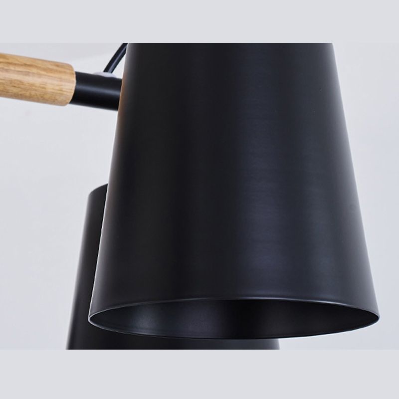 Metal Shaded Chandelier Pendant Light Nordic-Style Hanging Ceiling Light for Bedroom