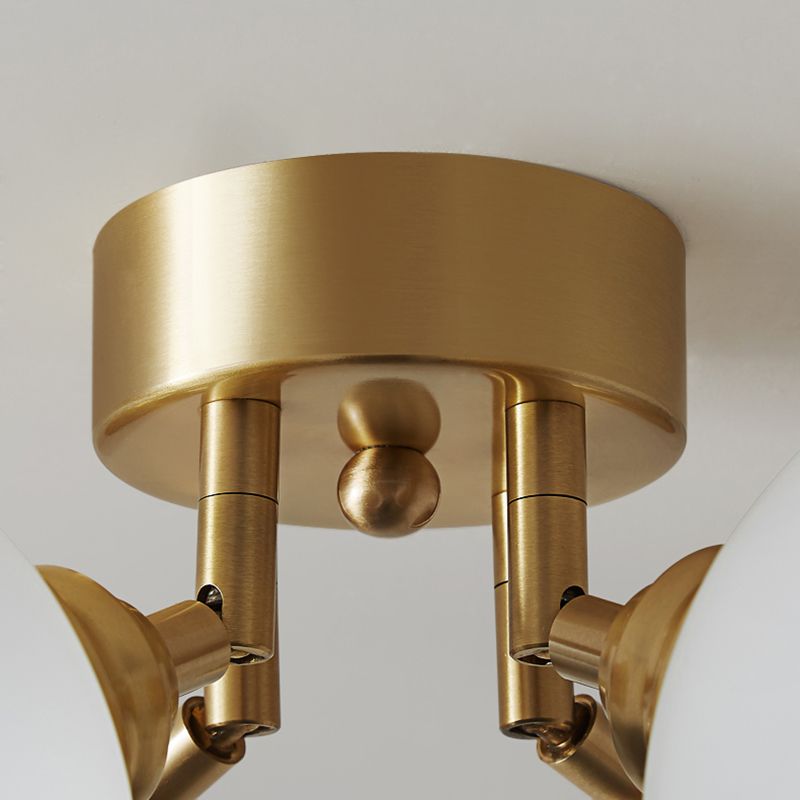 Luz de techo esférico múltiple iluminación de techo de vidrio de estilo moderno para sala de estar