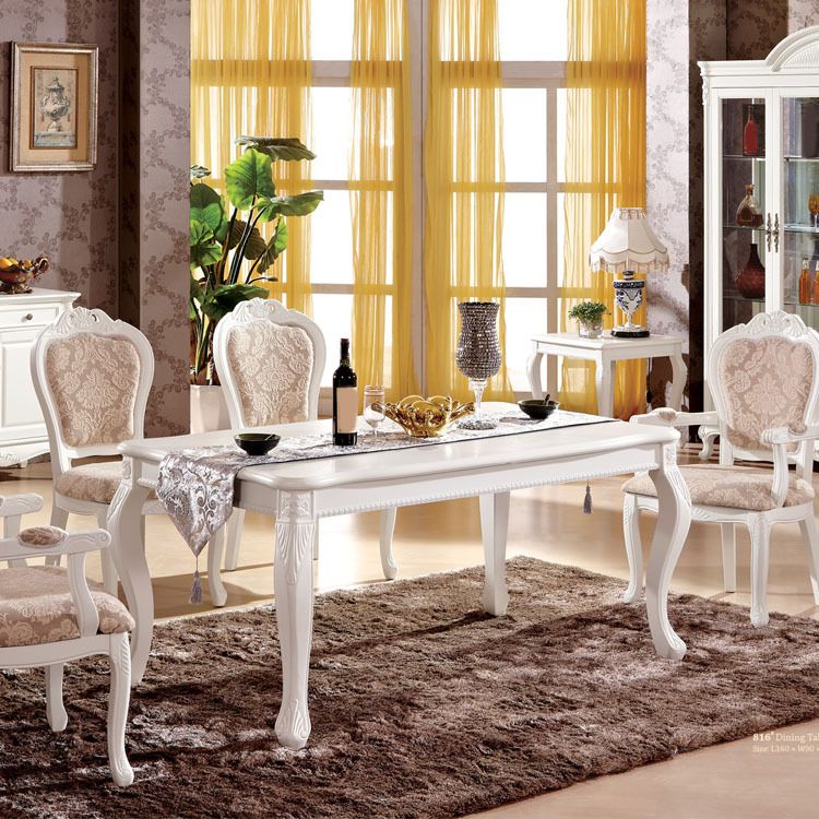 Victoria Rectangle Table Set 1/2/5/6 Pieces Dining Set for Home