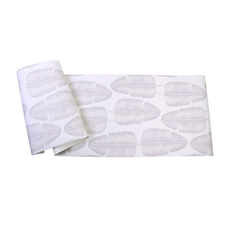 Einfache Tapetenrolle mit Bananenblättern für die Café-Dekoration, neutrale Farbe, 57,1 Quadratfuß.