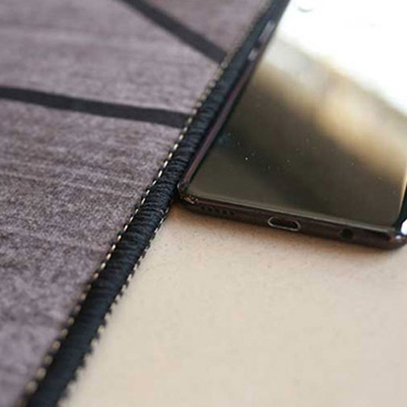 Grey Modern Rug Blended Graphic Rug Non-Slip Backing Rug for Home Decor