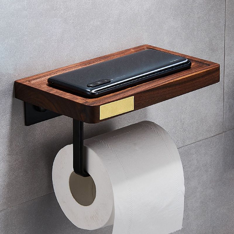 Metal Bathroom Accessory Set Walnut Brown Bathroom Hardware Set