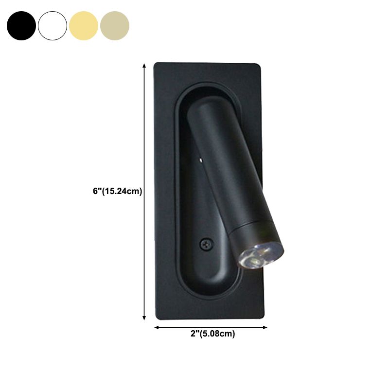 1 Light Wall Sconce Modern Style Metal Wall Lighting for Bedside