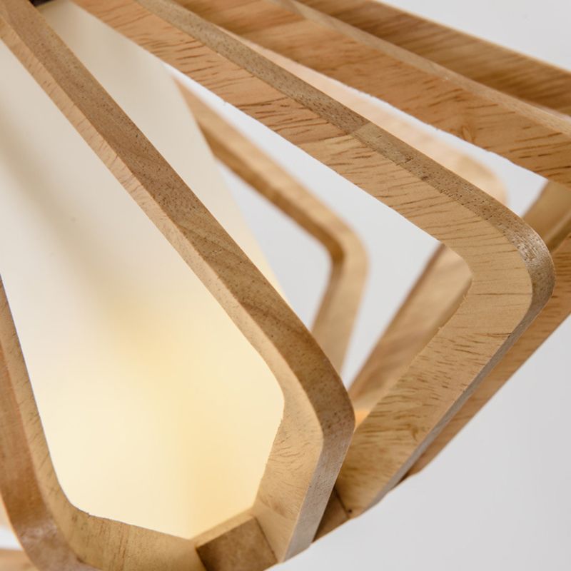 Holz Diamond Anhänger Beleuchtung Vorlagen zeitgenössischer Stil Holzhängeanhänger Licht