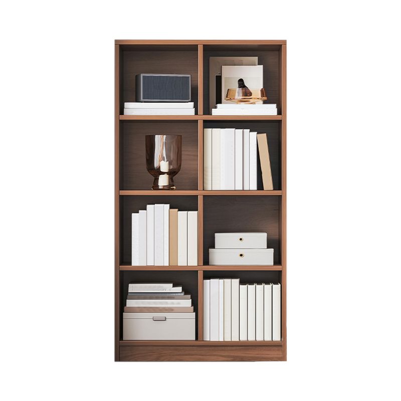 Engineered Wood Shelf Bookcase Standard Modern Bookshelf with Closed Back