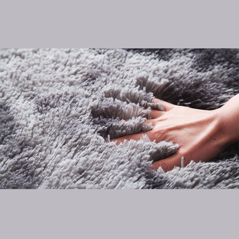 Buntes Krawattenfärbungs-Runde Teppich zeitgenössischer trendiger Polyester Easy Care Anti-Slip-Backing-Shag-Teppich für die Heimdekoration